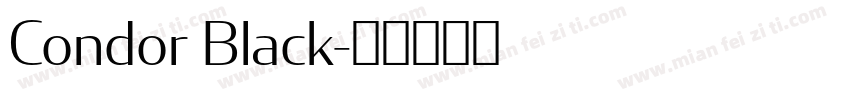 Condor Black字体转换